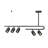 32'' 5 -Light Swing Arm Track Track Kit with Dimmable and Adjustable Head