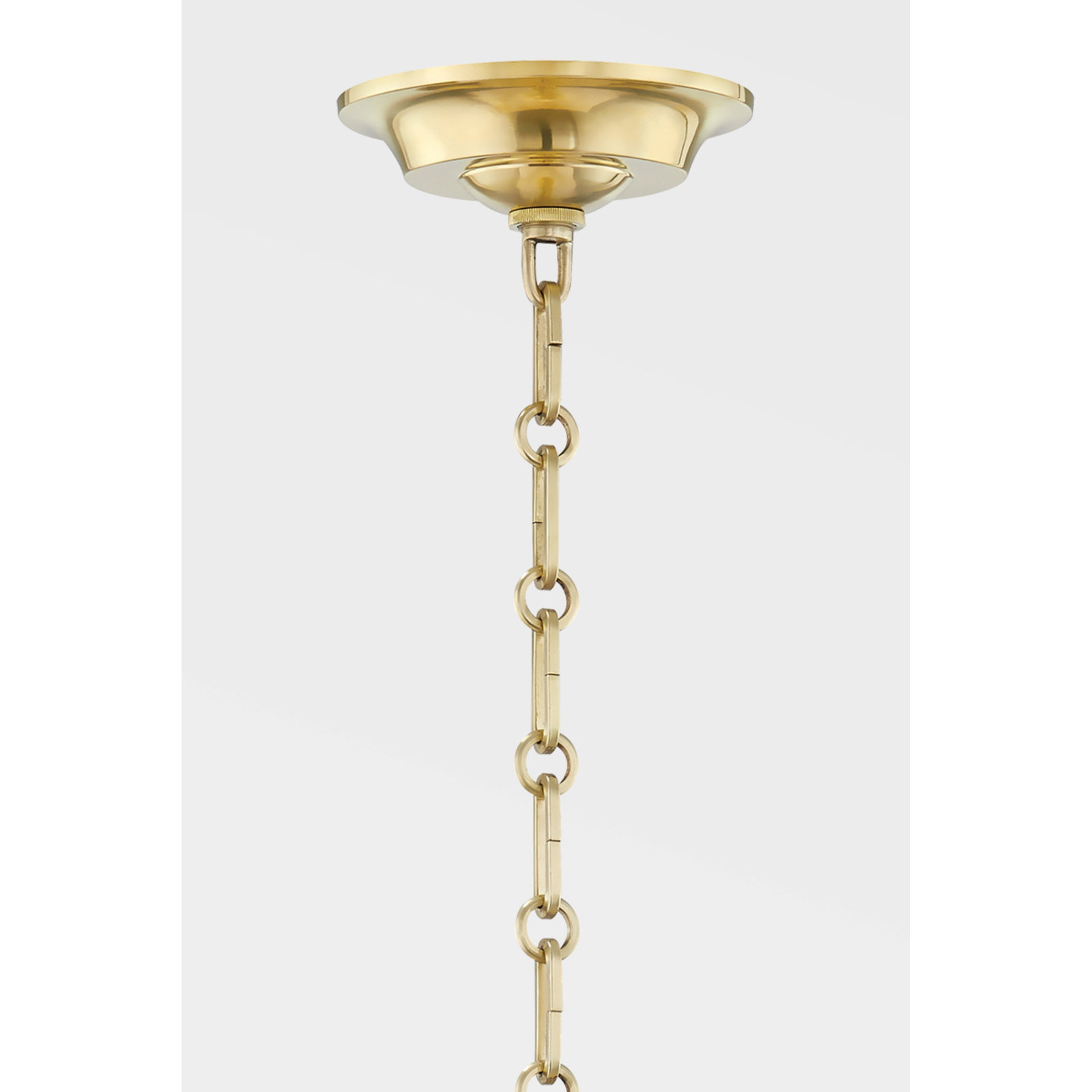 Sphere No. 3 Single Light Pendant, 16" H x 12.25" W x 12.25" D, Aged Brass