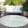Machine Washable Indoor/Outdoor Xhevrie Mint Rug