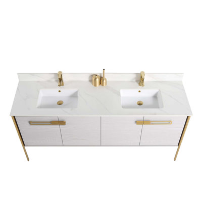 Meuble-lavabo double 72 po