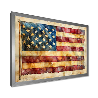 Ratification de la déclaration des droits, drapeau des États-Unis II, États-Unis, art mural sur toile