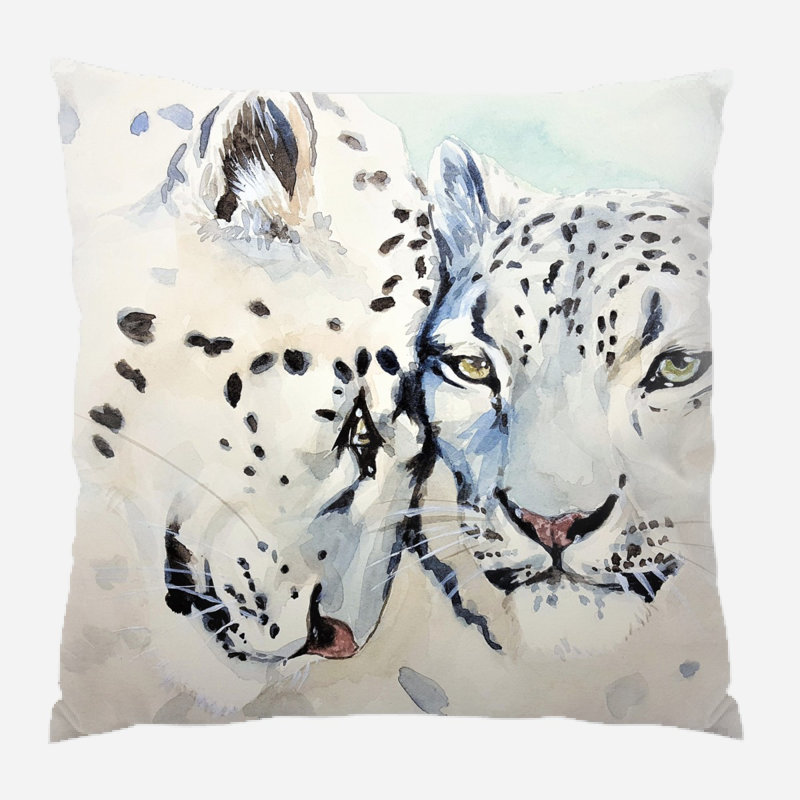  Coussin Leopard, Microsuède, Intérieur