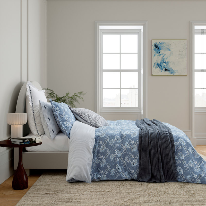 Miya Cotton Duvet Cover Set, Double Duvet Cover + 2 Pillowcases