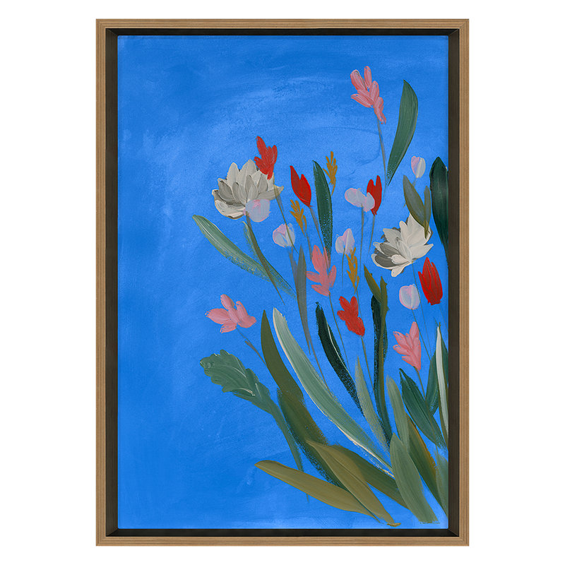 Meadow 3 Print by Jo Stearns, Gold, 24" H x 17" W x 1.75" D, Yes