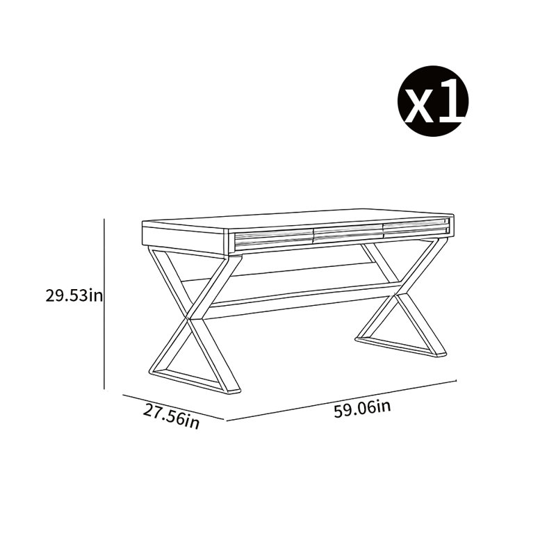 Modern minimalist style desk