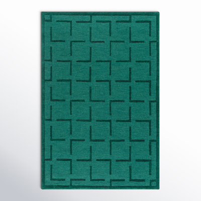 Loretto Hand Loomed Wool Green Rug