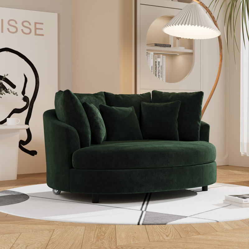 Fauteuil demi-tonneau 70 po, Vert