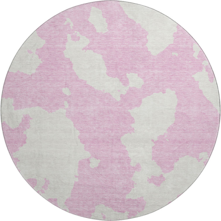 Premium Machine Washable Prisco Pink Rug