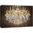 Glam Crystal Chandelier " Brown Paint Stroke Gold Crystal Chandelier Decor Lights Contemporary Relax Calm Wall Art "-93589463-93589459