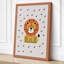 Cheerful Lion Geometric - Wrapped Canvas-497815117-497815124