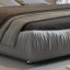Lit plateforme de luxe avec dossier surdimensionné rembourré, lit plateforme tapissier, lit unique-2032811089-2032811090