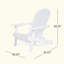 Chaise de patio pliante avec porte-gobelets, conception rustique pour la détente en plein air et l'efficacité de l'espace-1657460699