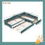 Lit de jour double rembourré avec lit gigogne - canapé-lit 3 en 1 - tissu de lin-395123800