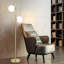 2-Burner G9 Gold Ball Pembina Floor Lamp, 166 Cm
