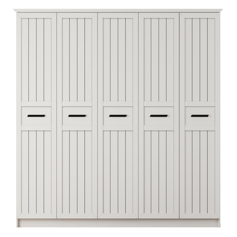 Ortley 5 Door Manufactured Wood Wardrobe