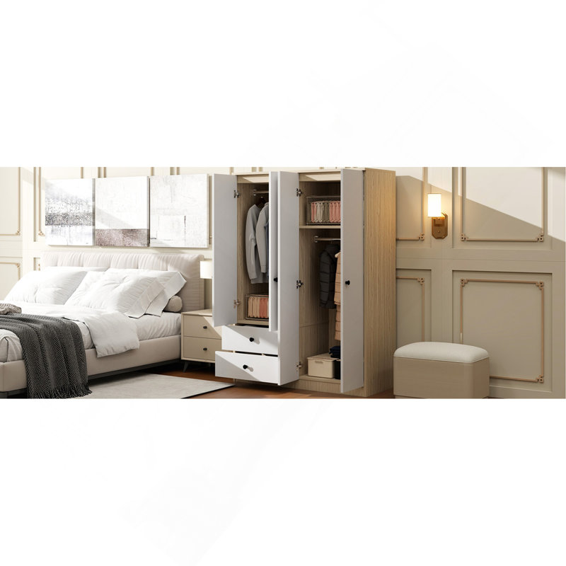 Versatile 4-Door Wardrobe With Multiple Storage Options For All Rooms