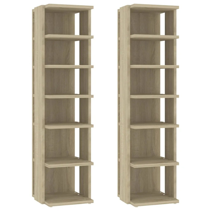 Shoe Storage, 102 cm H x 54 cm W x 27 cm D, Sonoma Oak