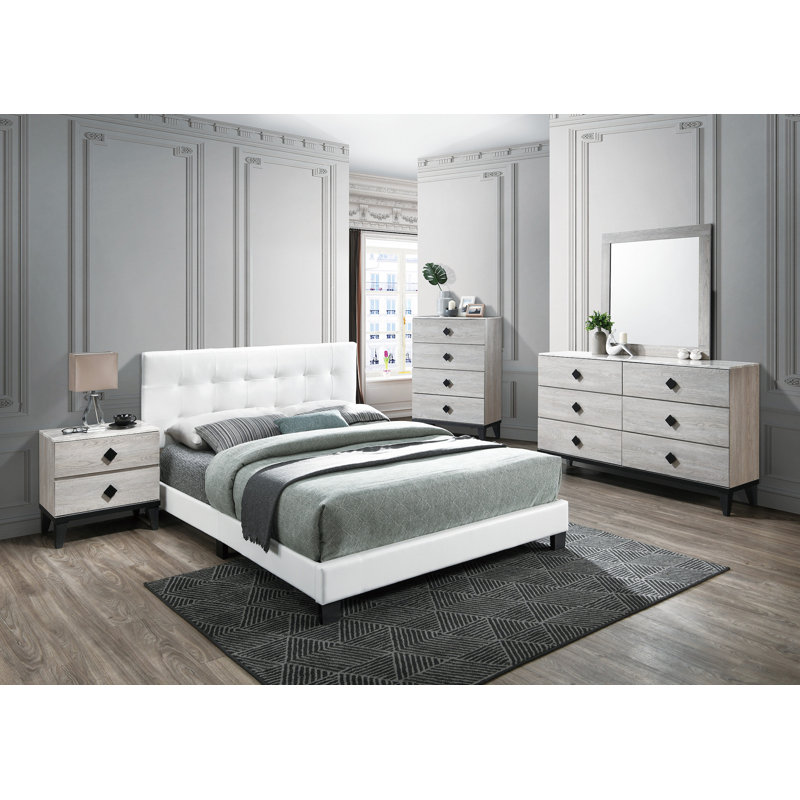 Duneane Bed Room Set, Full, White