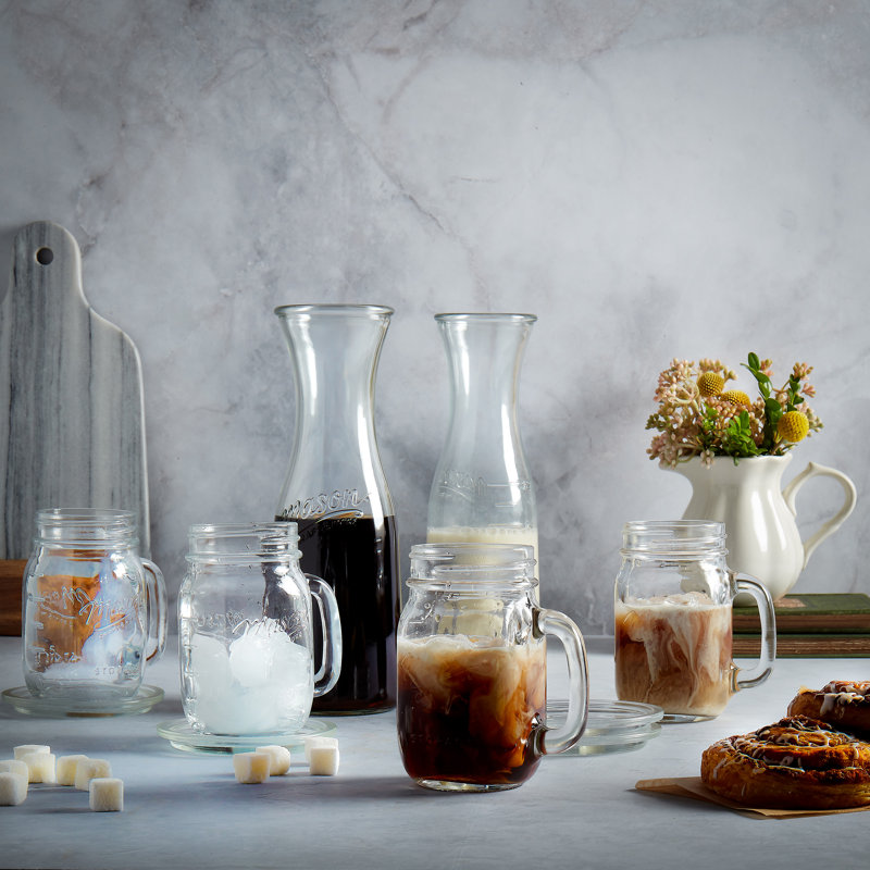 Vintage Clear Glass 10-Piece Drinkware Set