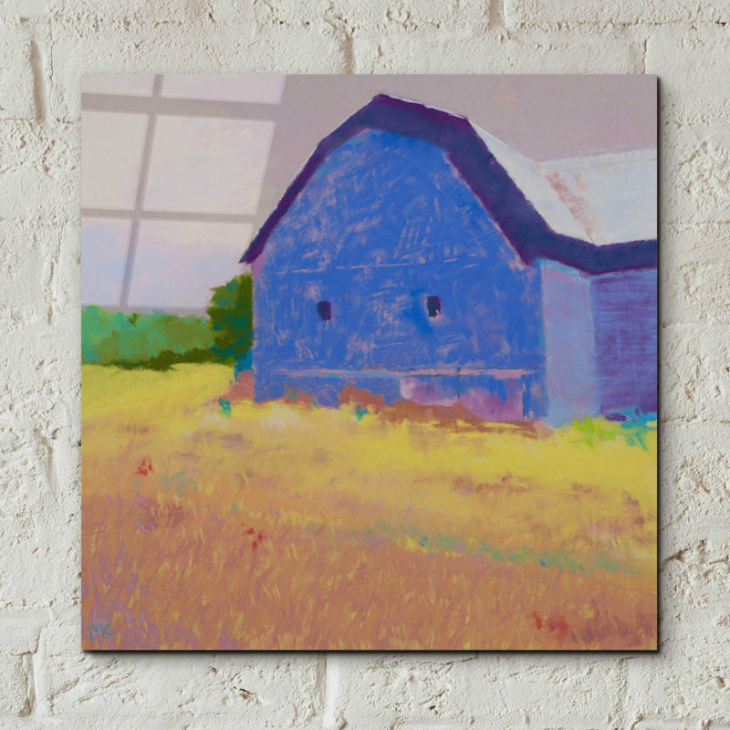 Epic Art 'Summer Field' By Mike Kelly, Acrylic Gla " Summer Field " by Mike Kelly, 12" H x 12" W x 0.13" D
