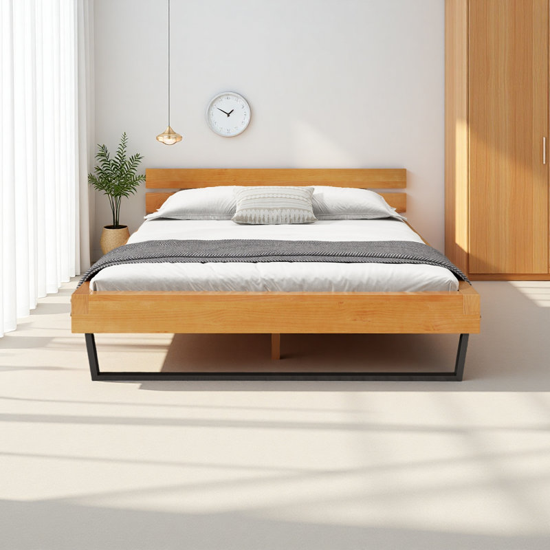 Cadre de lit en bois de pin, Grand lit
