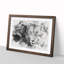 Portrait of a Lion - Framed Print-56892056-56892061