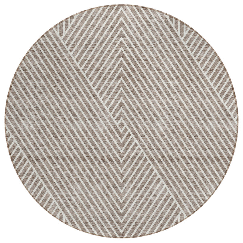 Pentagia Area Rug, Round 8'