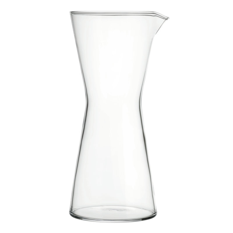 Iittala Kartio 32 oz. Pitcher, 8.66" H x 3.82" W x 4.09" D, Clear