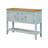 Keyania Coffee Console Table with Four Small Drawers and Bottom Shelf-94995385