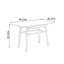 Bureau pratique en noyer durable brun foncé