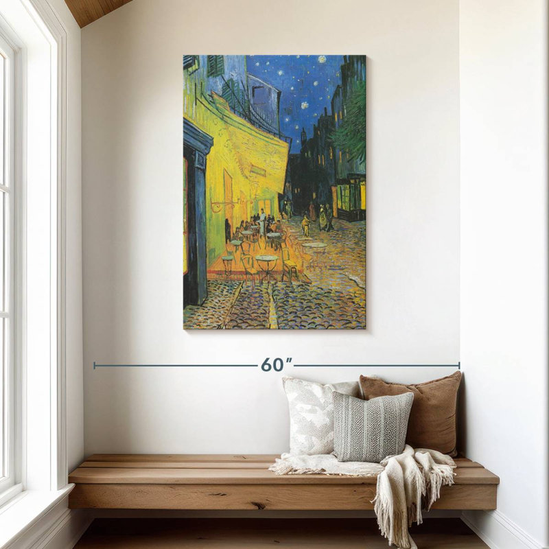 Sireci Cafe Terrace At Night, 45" H x 30" W