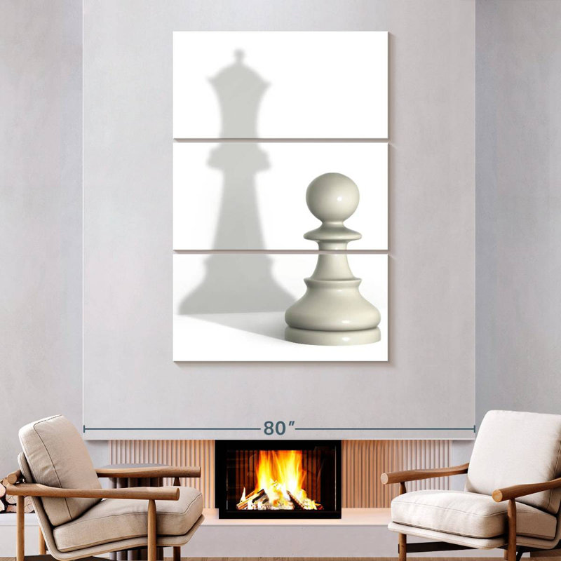 Senne Queen Pawn Shadow, 74" H x 48" W