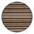 Washable Walnut Light Gray Striped Area Rug-309541027