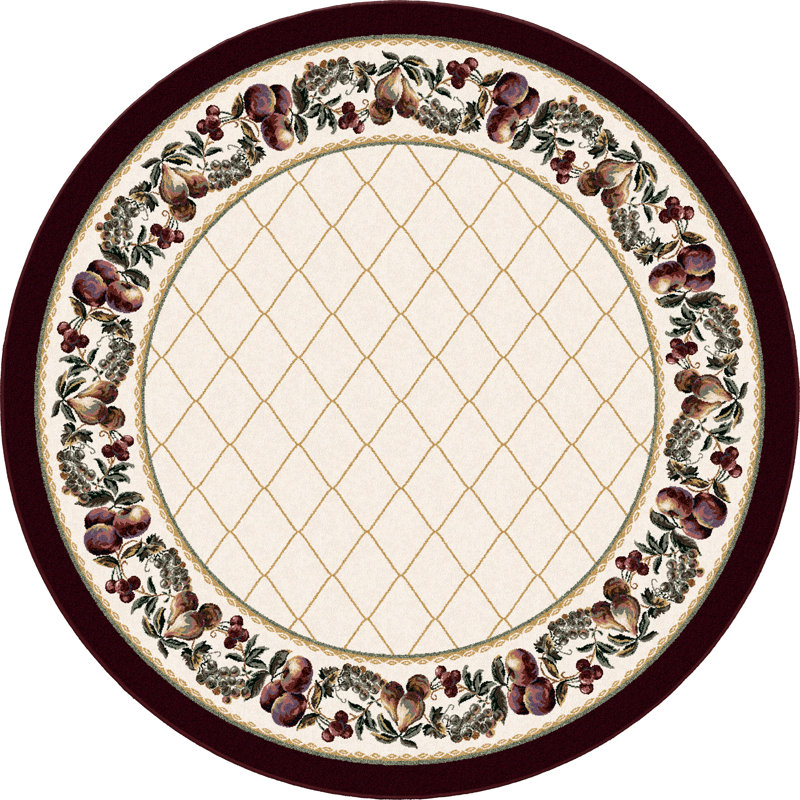 Tapis Alminus Fruit Medley, Rond 7 pi 7 po
