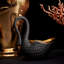 Petit Swan Bowl - Black W/24Kt Gold-506045394-506045395