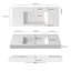 Lavabo vasque mural 47 "SMC