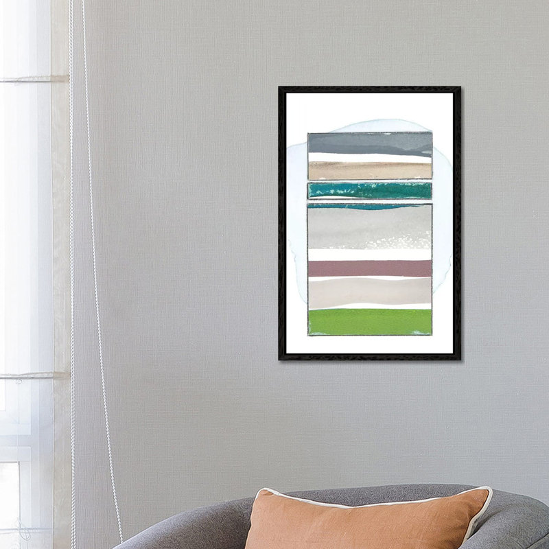Pacific Horizon II by Rob Delamater - Floater Frame Gallery-Wrapped Canvas Giclée on Canvas, Black
