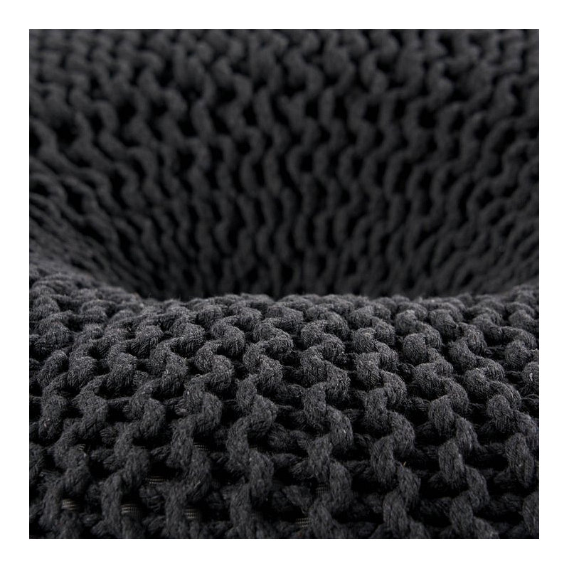 Pouf tricoté