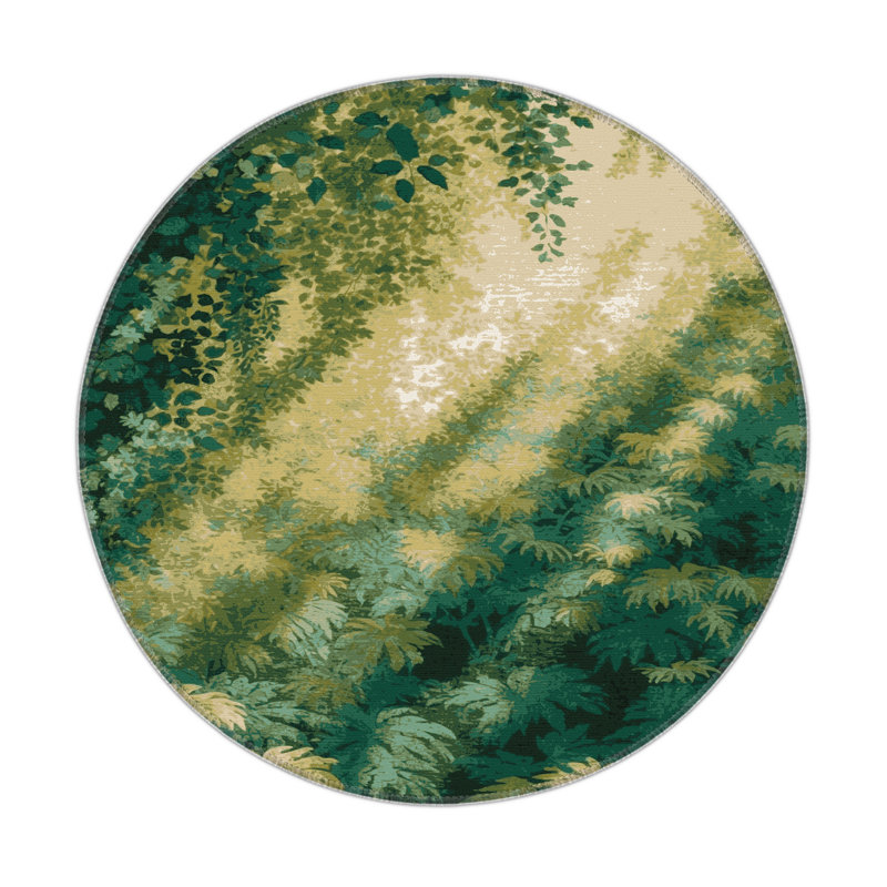 Tapis d'intérieur et d'extérieur vert Nature