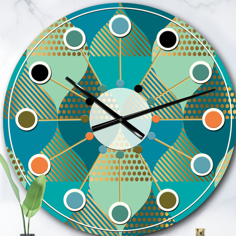 Horloge murale de luxe rétro rétro I - Mid-Century, Surdimensionné