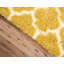 Tapis jaune / ivoire à motif géométrique Abdirizak-1818412151