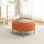 Miajah Upholstered Round Storage Ottoman-425328111