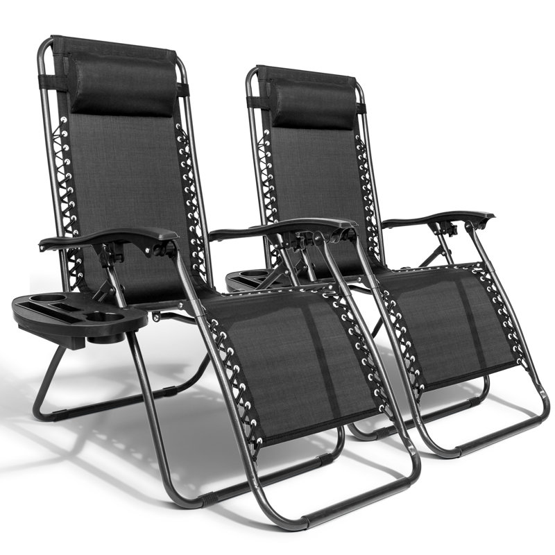 Ohiremen Folding Zero Gravity Chair, Black