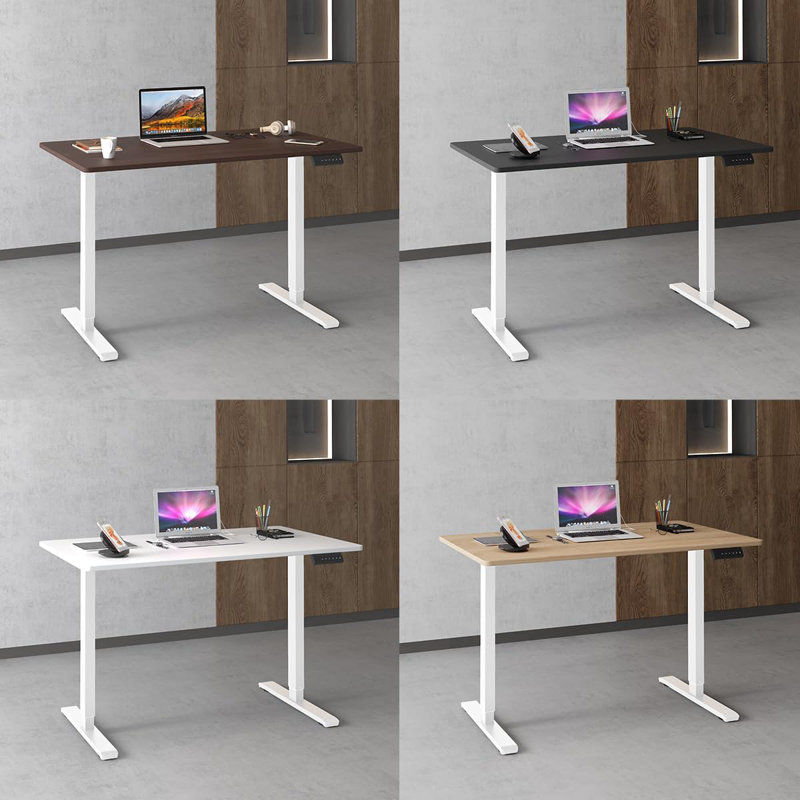 Dual Motor Electric Standing Desk Frame With Adjustable Height, 3 Memory Settings, And Quiet Operation For Home Or Office Workstation