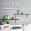 Ensemble de 2 tablettes en bois 24 "Black Edge