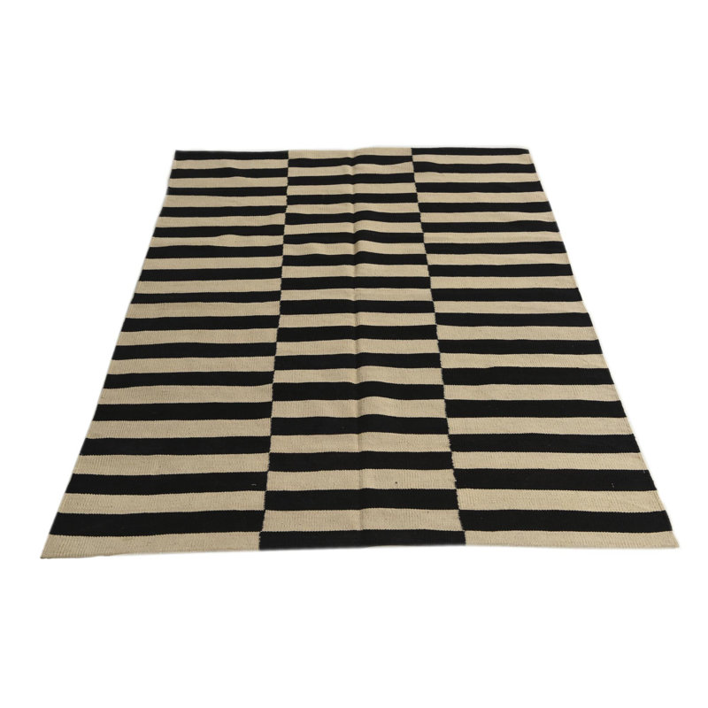 Tapis noir et blanc Jessen