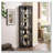 Lighted Corner Curio Cabinet-1930877963