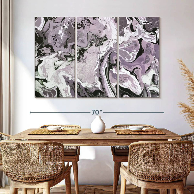 Avery Abide Plum, 42" H x 65" W