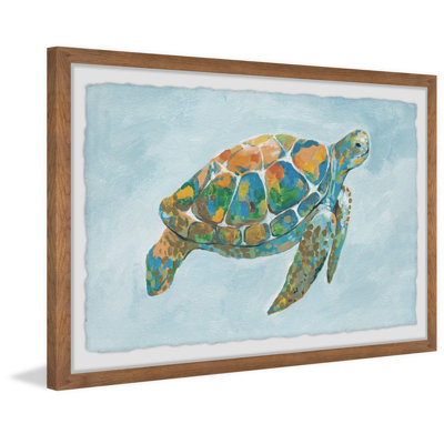 «The Mosaic Turtle», reproduction encadrée