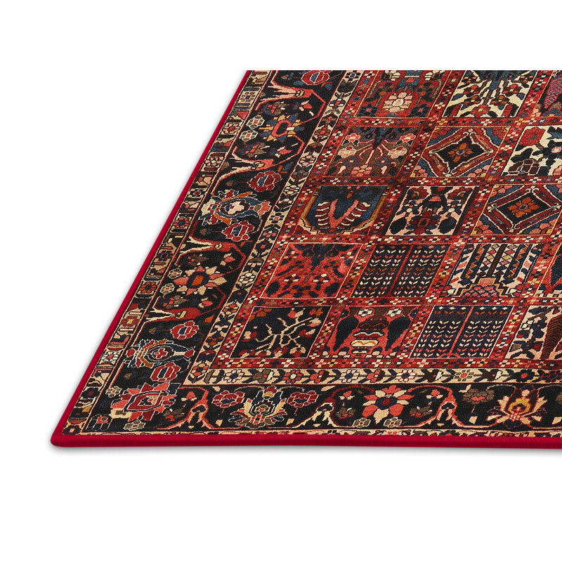 Tapis orange Southwestern, Rectangle 7 pi x 10 pi